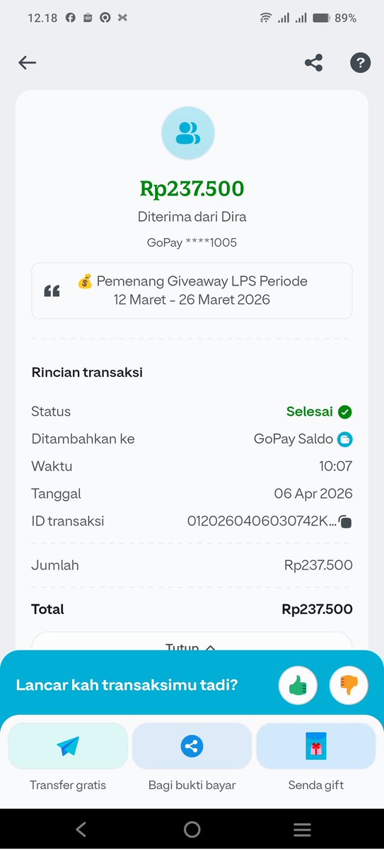 Callme_YuKa_'s tweet photo. Alhamdulillah sudah masuk hadiah dari @lps_idic 🙏🏻
akun lama aku kena suspend https://t.co/QhqQ3a2yxC