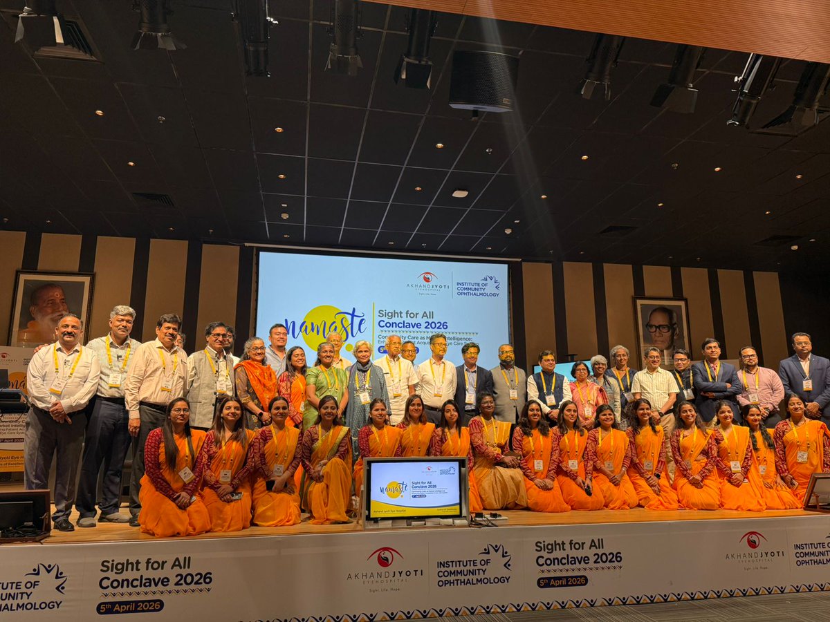 Divyajyoti111's tweet photo. An incredible gathering of passionate professionals at Sight for All Conclave 2026 - proud to see Dr. Uday sir representing excellence and commitment in eye care https://t.co/2fyWAgJeWJ