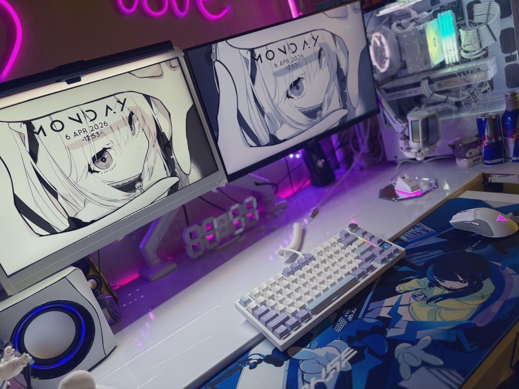 shigure348's tweet image. Chill..  
#desktop  #desksetup  #setup