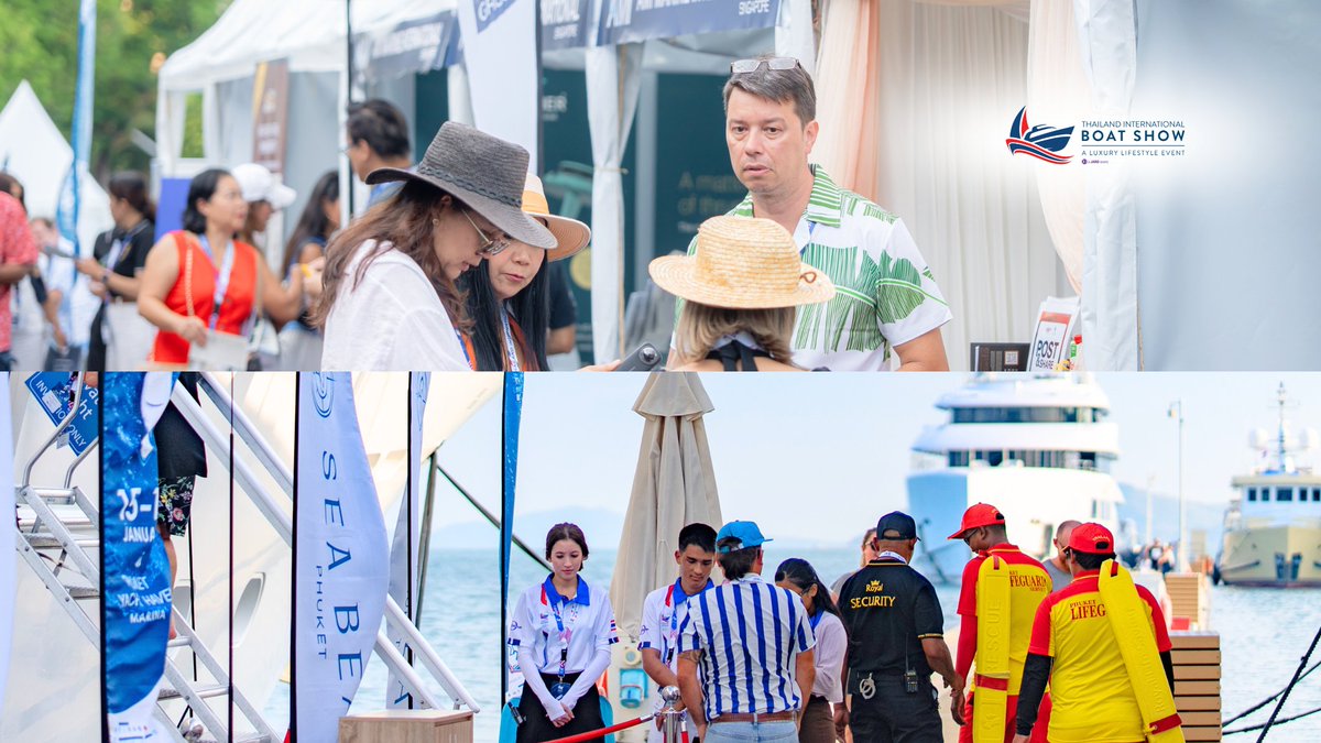 Thaiintboatshow's tweet image. Thailand International Boat Show A Luxury Lifestyle Event 2027
14-17th January 2027
Phuket Yacht Haven Marina
076600225
info@thailandinternationalboatshow.com
thailandinternationalboatshow.com
#TIBS #thailandinternationalboatshow2027 #thailandinternationalboatshow #boat #boatshow #Phuket