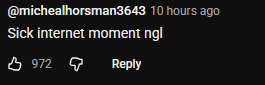 saw this comment on a youtube video and the username made me do a double take