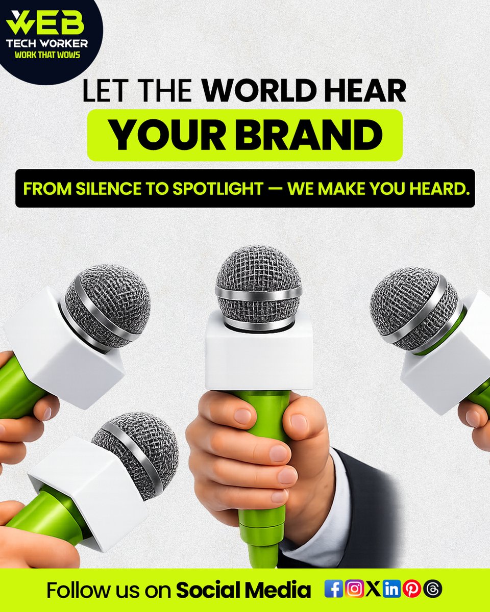 webtechworker's tweet image. Make Your Brand Impossible to Ignore

Stop blending in—start standing out. 🚀
We turn your ideas into powerful digital presence that grabs attention and builds trust. From design to strategy, we make sure your brand gets heard loud and clear.

#WebTechWorker #Website #Branding