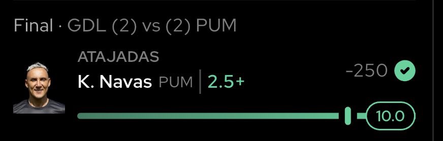 Los de playdoit no han pagado porqué están viendo si si hizo 3.5 atajadas navas 🫩