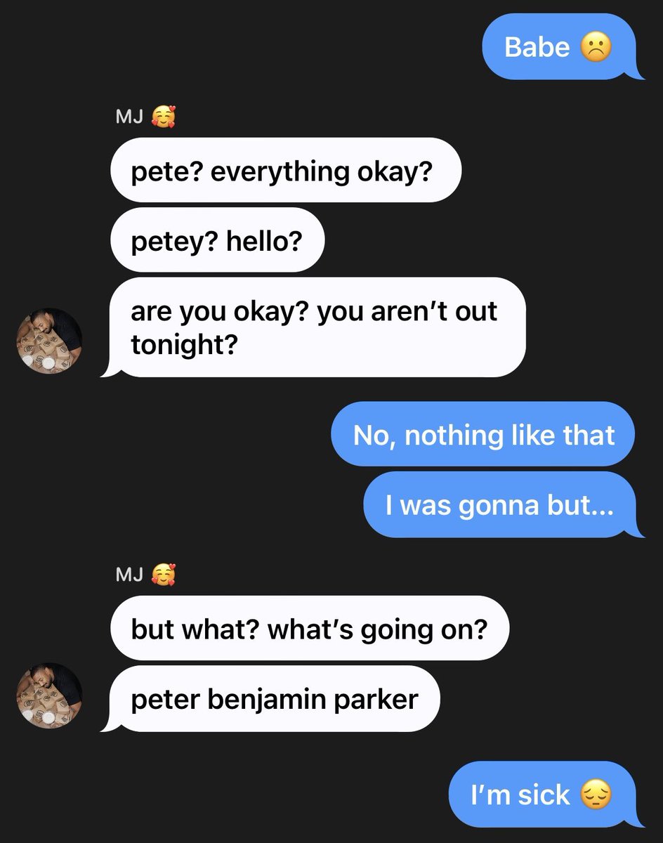 j4ded_exe's tweet photo. in which peter is sick and being a huge baby about it 🙂‍↕️ https://t.co/nVIJHP7Y7X