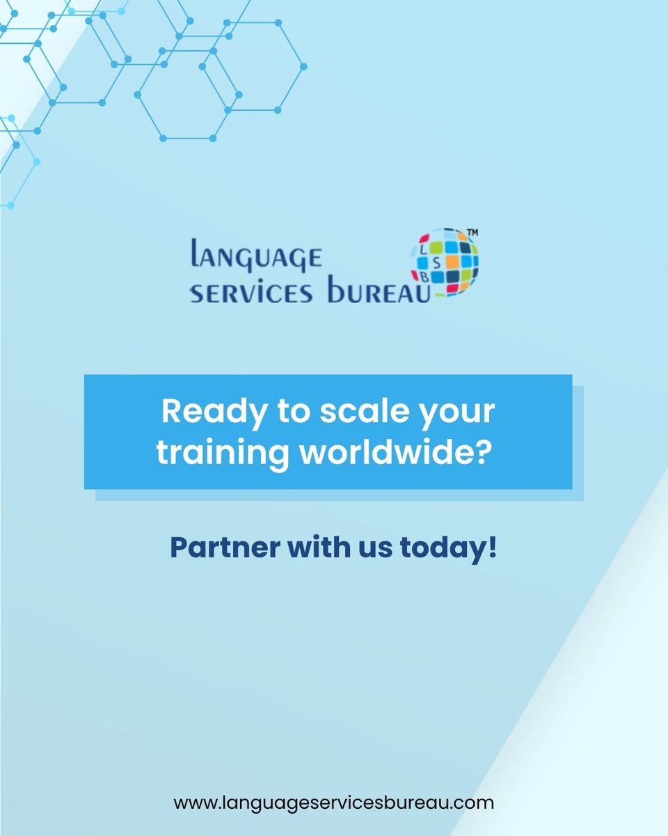 language_bureau's tweet photo. Is your eLearning content truly global? 

With eLearning localization, organizations can improve learner comprehension and deliver consistent training worldwide.

#ELearningLocalization #GlobalLearning #MultilingualTraining #TranslationServices #LanguageServicesBureau https://t.co/Ckp4VrPgod