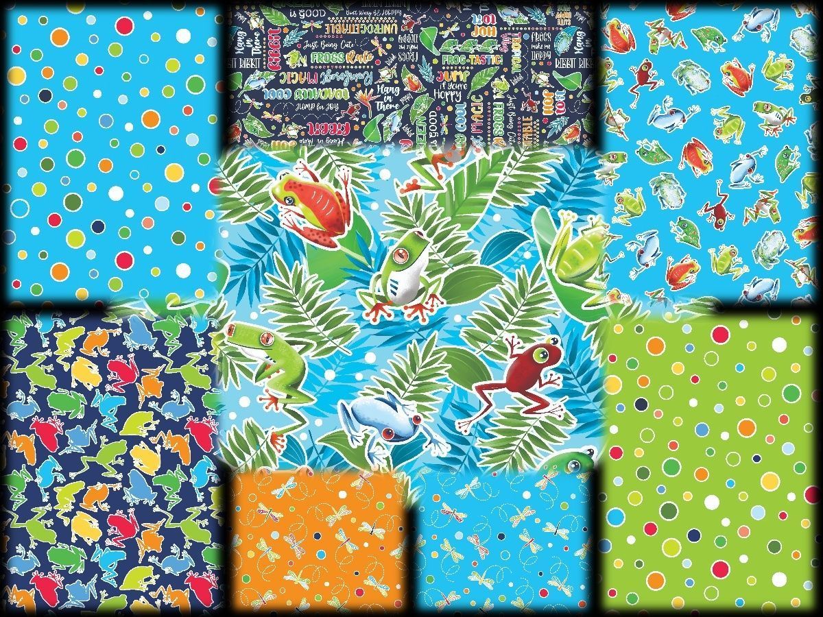 howarths63's tweet image. buff.ly/Flp5UuO #Rainforest #Glow #Frogs #GlowintheDark #Fabric, feature adorable froggy sayings, collection has border and tons of amphibian coordinates too. 
These rainforest frogs are bursting with cheer and vibrancy!  buff.ly/hyGNmAE