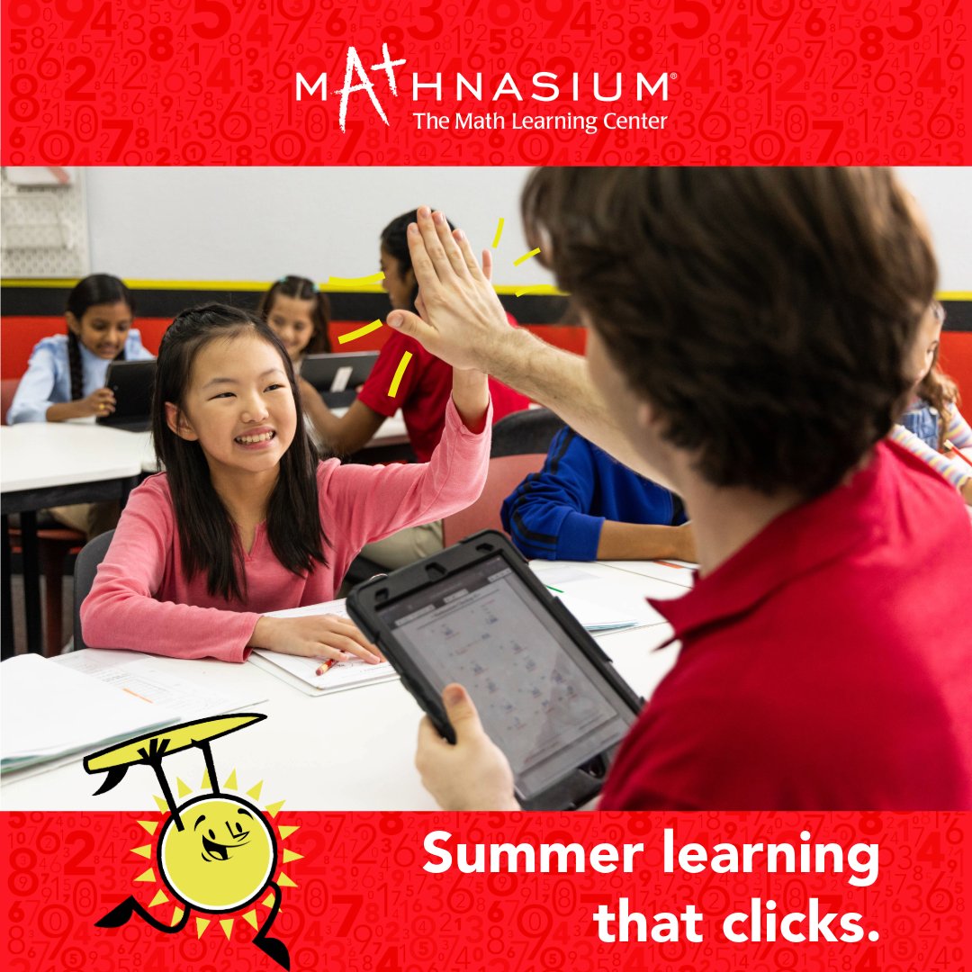 MathnasiumSVP's tweet photo. That high-fives say it all 🙌 😄. When learning clicks, confidence follows 💡. Summer at Mathnasium of Severna Park is all about bringing more of these winning moments to life ☀️ 📚 https://t.co/SIr73CELCl #Mathnasium #MathConfidence https://t.co/3TOW7K6jKZ