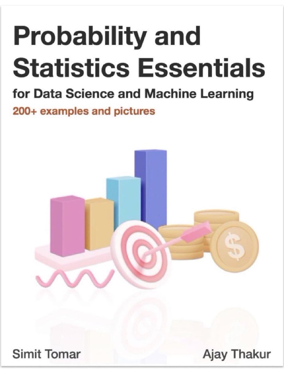 KirkDBorne's tweet image. Probability and Statistics Essentials for #DataScience and #MachineLearning, with 200+ examples and pictures [Kindle Edition]: amzn.to/43a7tmo