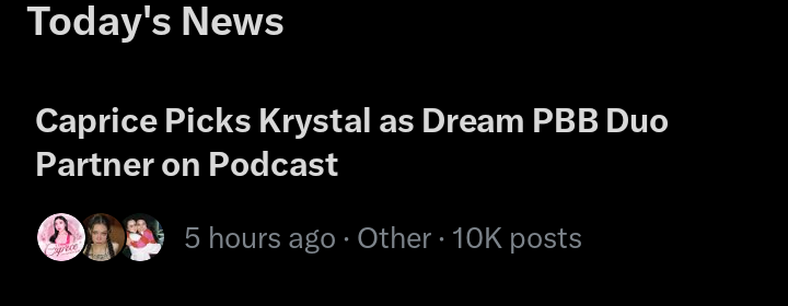 10k posts over caprice choosing krystal,,walang tp or anything nauga lang talaga ang lahat 😭