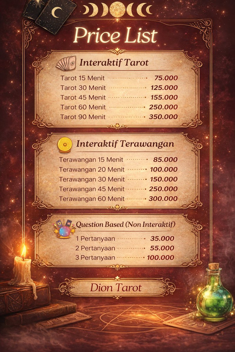 akun backup diontarot tweet media