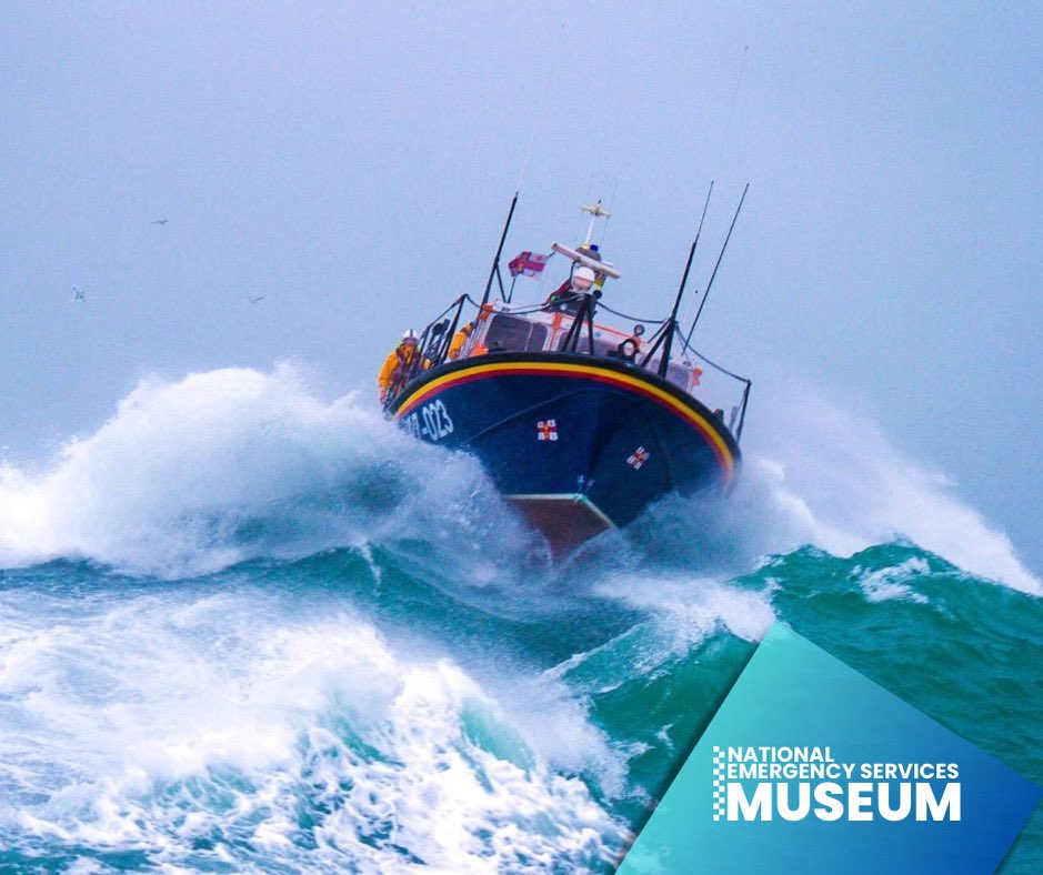 NESMUSEUM's tweet photo. 🌊 Our RNLI lifeboat City of Sheffield in action at sea.

🚨 Today’s your last chance this Easter holidays to climb aboard and explore the lifeboat here at the museum. https://t.co/f0mqsKkopS
