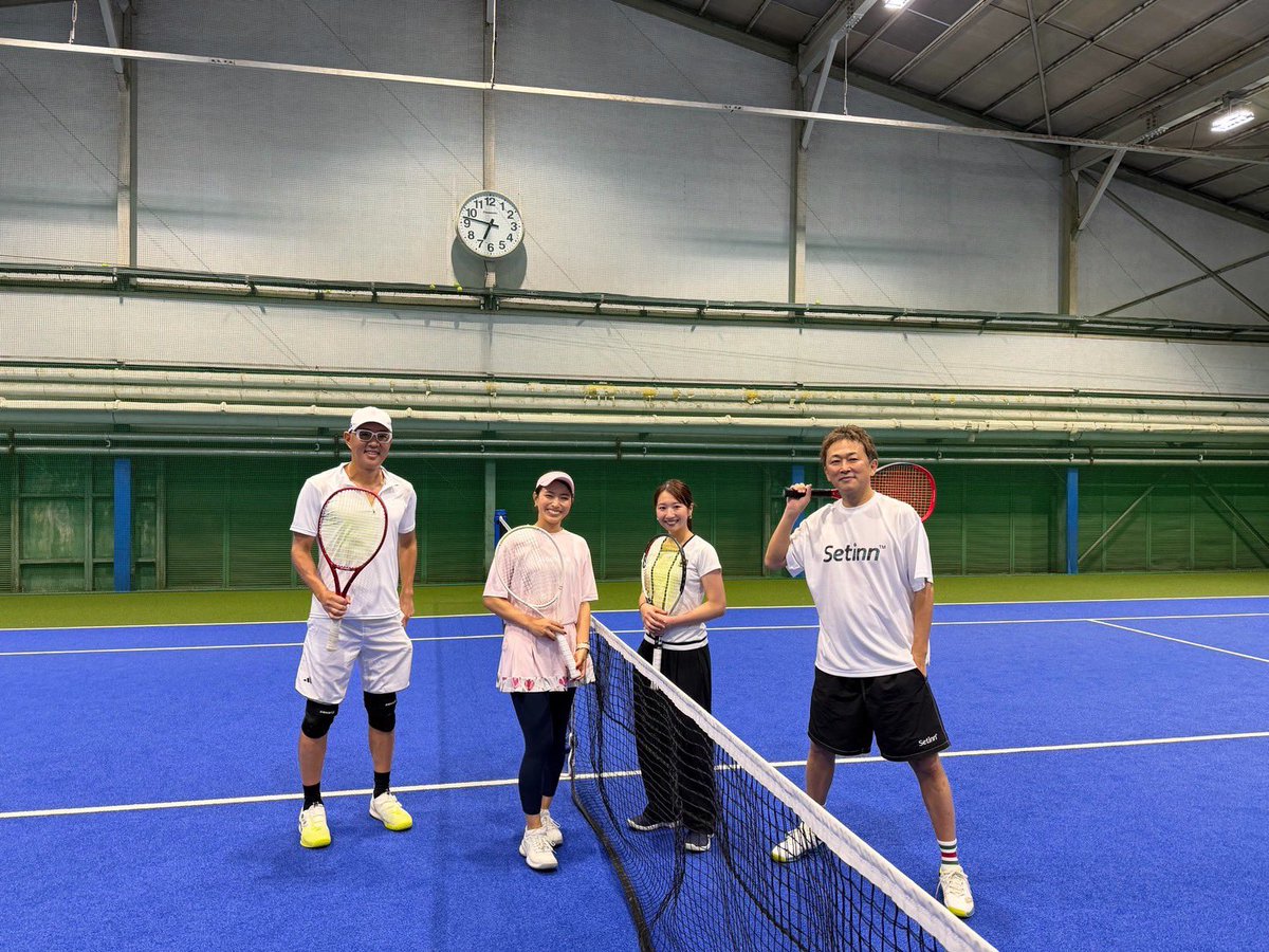 uno_maaya's tweet photo. 麻生先生とガーシーさんと
エンジョイテニス🎾✨ https://t.co/vgEYytNgYm
