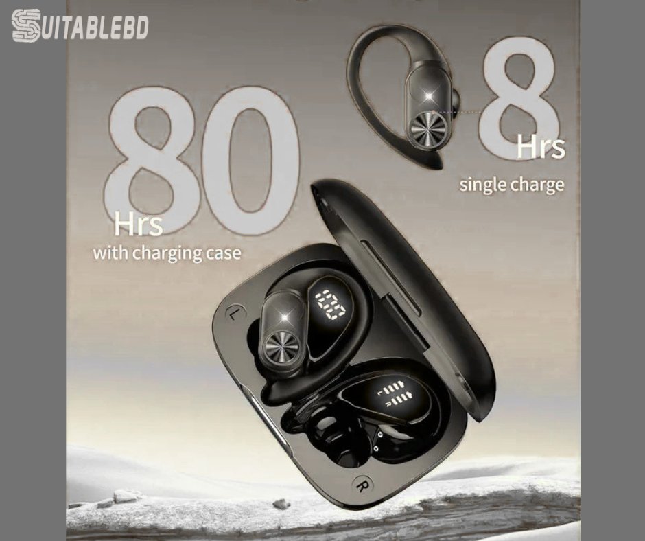 BdSuitable's tweet photo. PocBuds Bluetooth Headphones Wireless Earbuds 80hrs Playtime Wireless Charging Case Digital Display Sports Ear Buds with Earhook Deep Bass IPX7 Waterproof Over-Ear Earphones for TV Phone Laptop Black, Price-$24.64
Buy Now-https://t.co/DqRbO33Wn8
#suitablebd #pocbuds #amazon https://t.co/R3UlEQy5wh