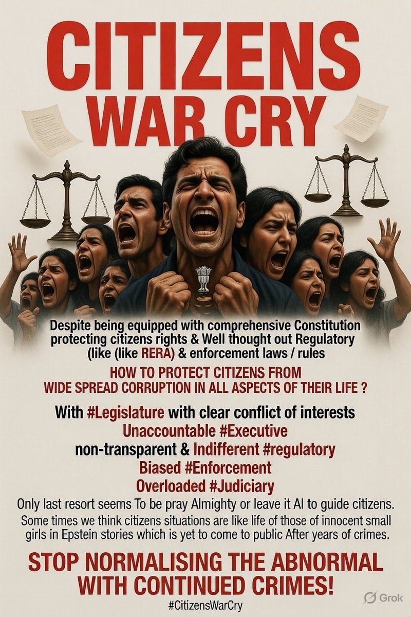 TKParasuraman's tweet photo. @san_x_m #Respect to Rinku Singh Rahi
#Disgraced with
40% Legislature with Criminal Cases deciding Laws for 140Cr
Citizens protection
Is it democracy ?
Demand #ZEROtoleranceforCorruption in Public life https://t.co/GuTzBXYNta