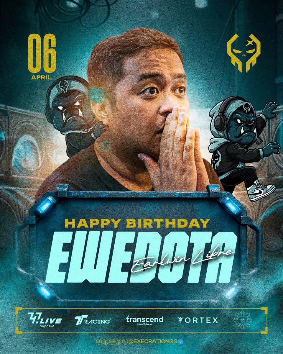 ExecrationGG's tweet photo. ๐ป๐๐ ๐ด๐๐, ๐ป๐๐ ๐ด๐๐๐, ๐ป๐๐ ๐ฉ๐๐๐๐
๐๐! ๐
Happy Birthday to EweDota๐๐
#ExeShot #747Live #TTRacingPH https://t.co/hhsBRpwclq