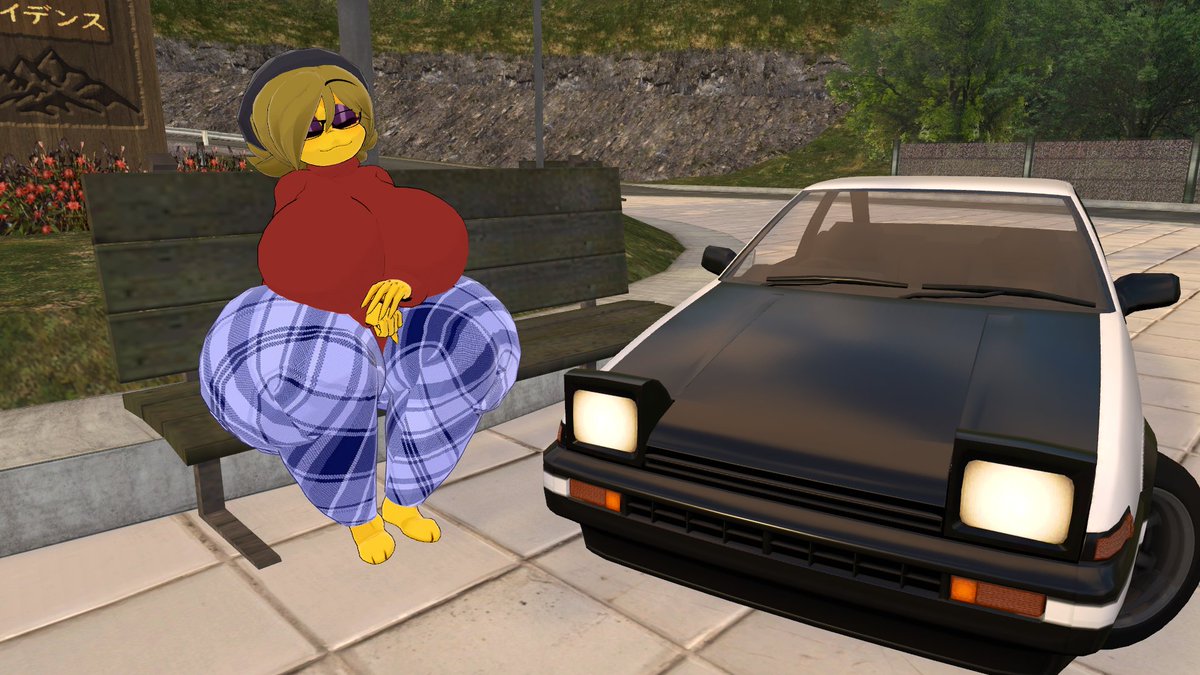 Hugoale2500's tweet image. Phew!! 💦 This World drifting map is so hard and very very long...
Amelia Chiku by: @Cyber_Nait 
Chiku model: @CryptiaCurves 
#Chiku #Fazclaires #VRChat #JDM #AE86 #Drifting