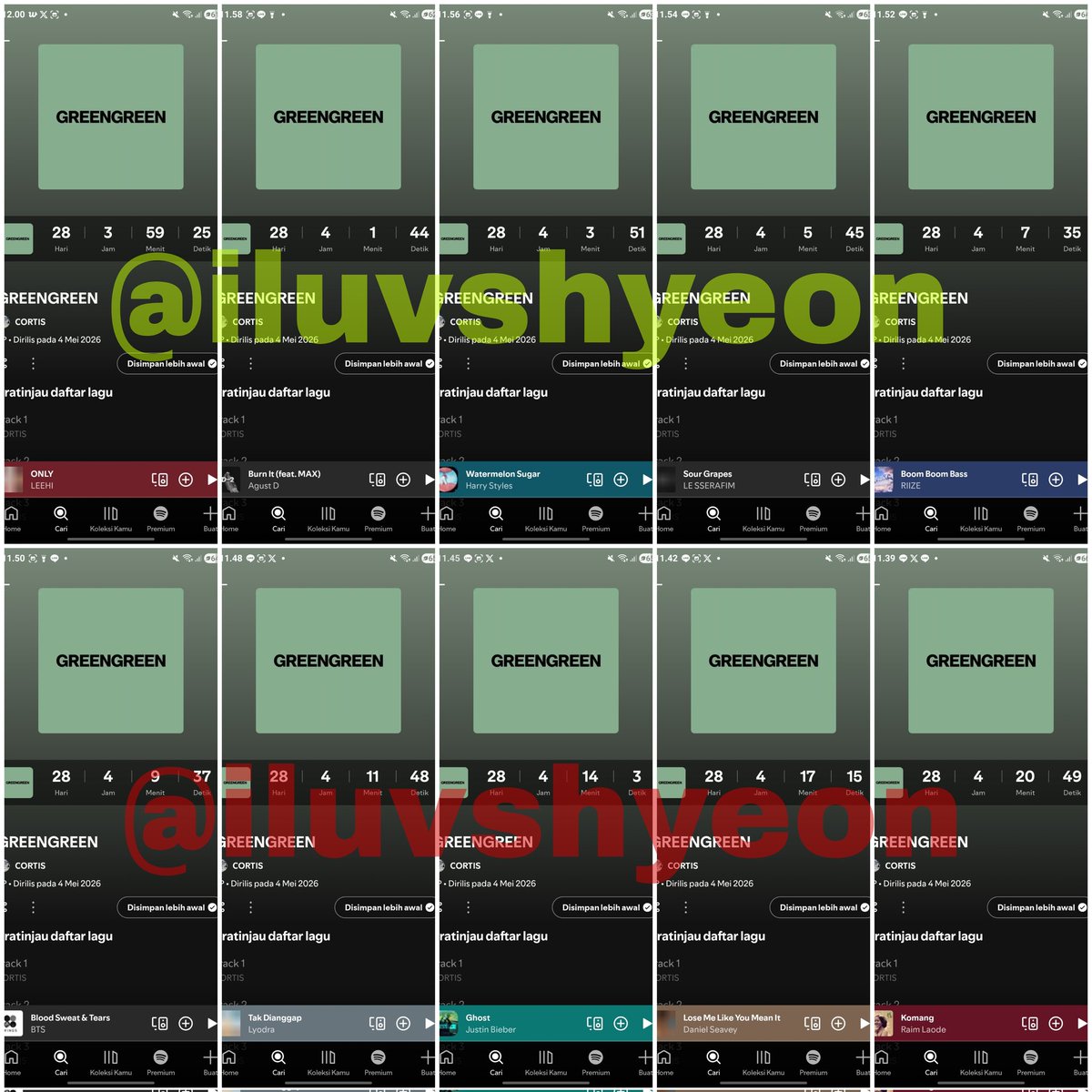 iluvshyeon's tweet image. seru juga ternyata, nambah 10 acc dulu ,,,, nanti nambah acc lagi 

#GreenGreen1MChallenge #CORTIS #REDRED #GREENGREEN