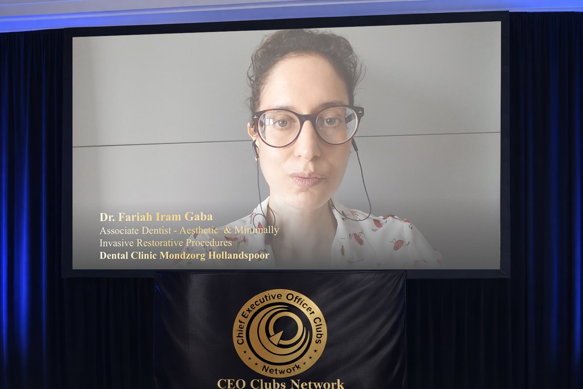 CEOClubsNetwork's tweet image. Powering progress with purpose 🌍

Congrats to Dr. Fariah Iram Gaba on being named in the Burj Global Power 100 for her impact in oral healthcare, research &amp;amp; global leadership.

#BurjGlobalPower100 #Leadership #Dentistry #Healthcare