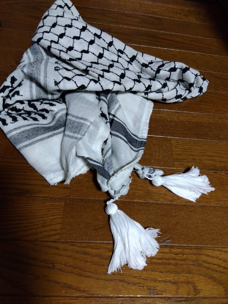 asmalt's tweet photo. クフィーヤのボロボロになった房を、木綿糸で作りなおしたよ。黙々と作るのいいね
#nowar
#stopgenocide
#パレスチナ連帯
#戦争反対 https://t.co/97bGO7Ufm0