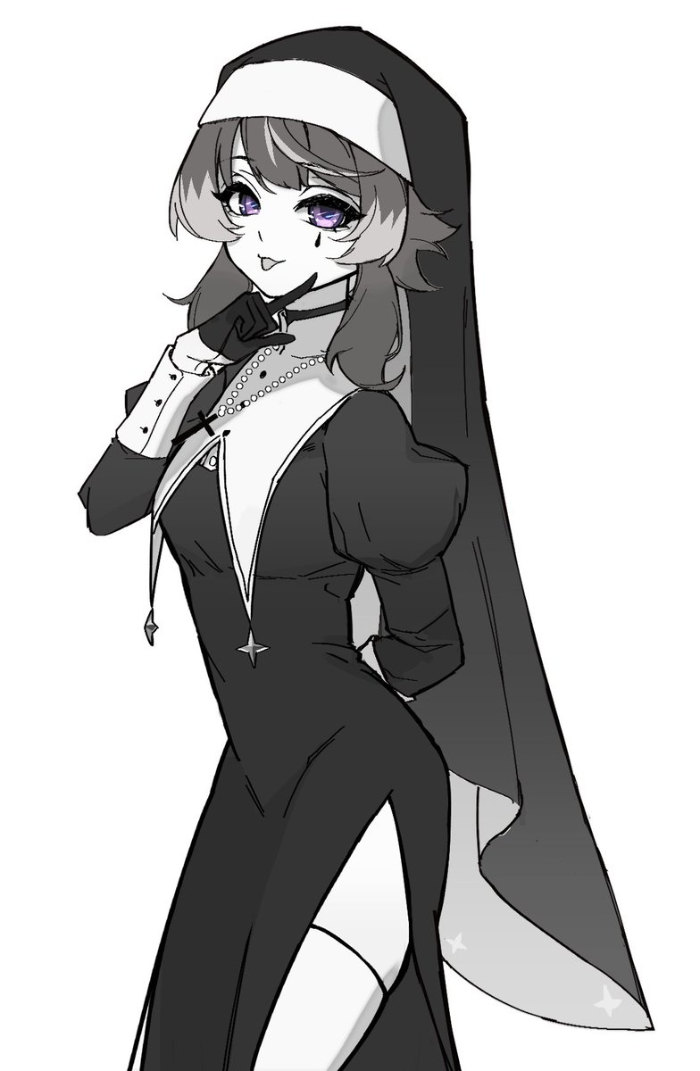 委托了一張修女六六！🥺🥺🥺
本來要委托兔女郎的 一下忘記了 哈哈哈哈哈哈

好喜歡挑逗的表情 🫦
繪師我放在留言區哦！

#ArtLiuLiu