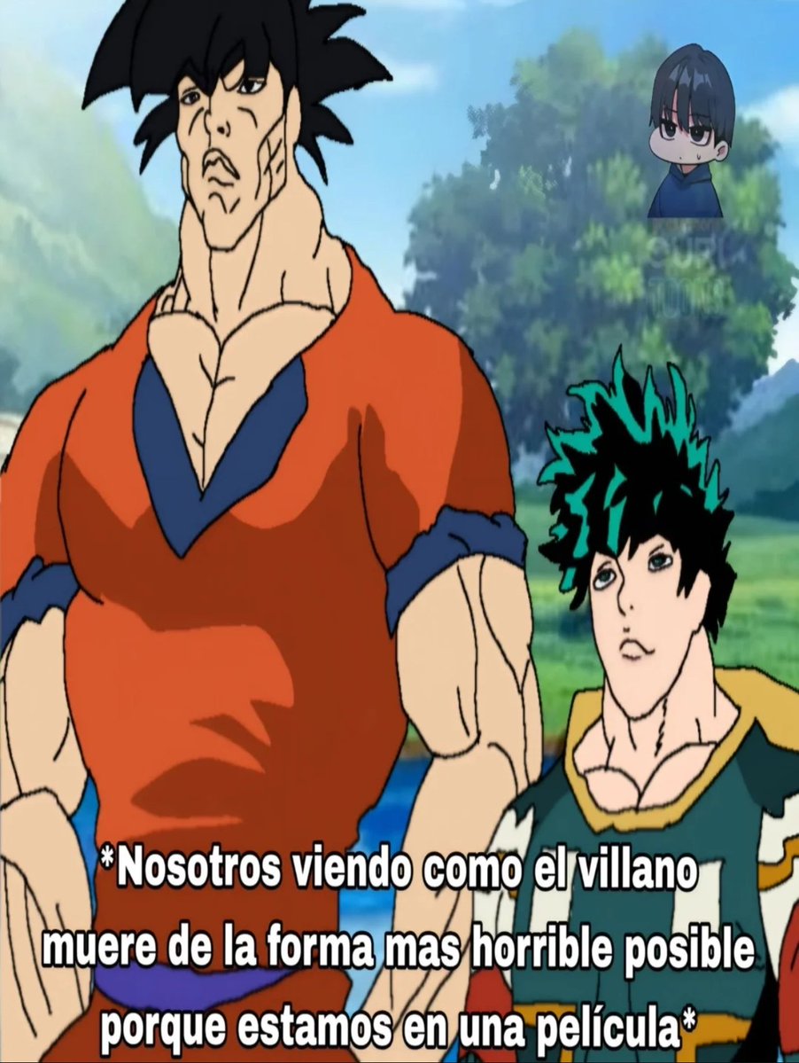 Jamás imaginé ver a Goku siendo padre de deku