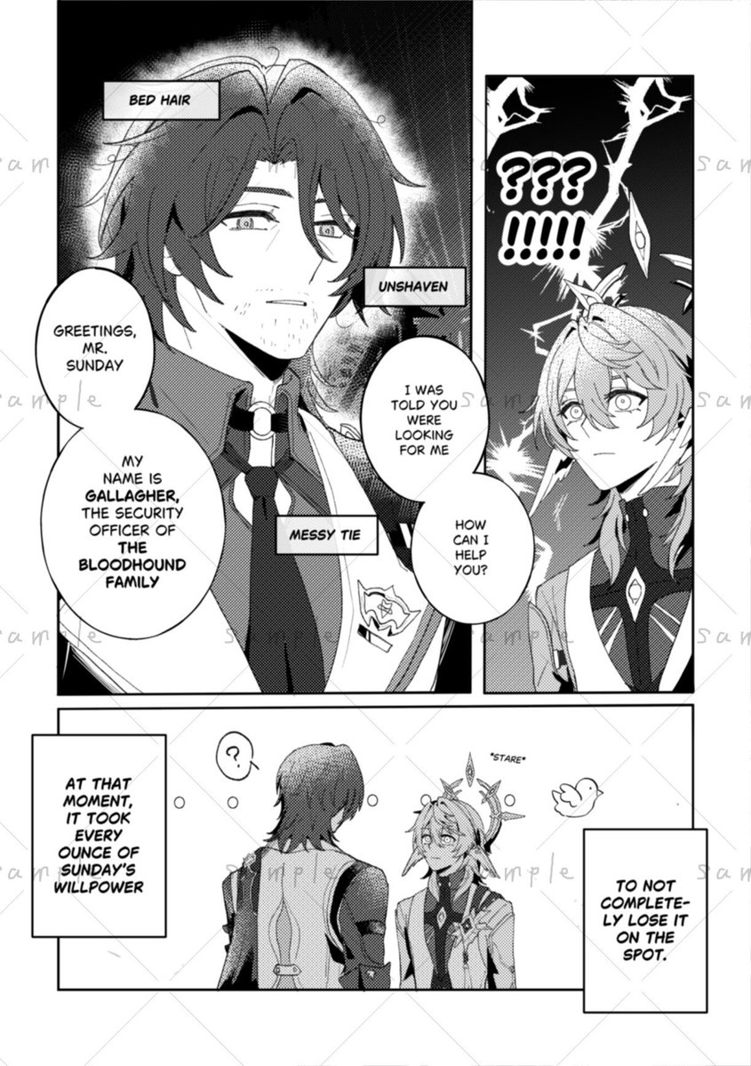 "Where the Bitter Lingered"
Honkai: Star Rail Unofficial Fanbook preview
Gallagher x Sunday 

#Galladay #ギャラデー