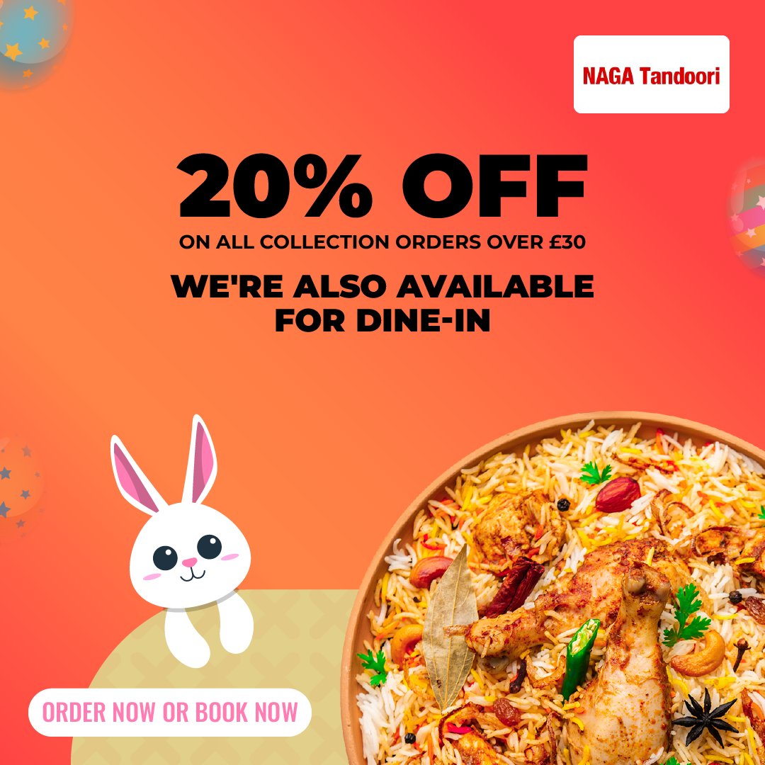 NagaTandooriMK's tweet image. Make your Easter deliciously effortless.

Skip the stress and enjoy food that’s made to satisfy. Rich flavours and hearty portions in every bite. This is your time to relax and indulge.

Treat yourself now: chefonline.co.uk/naga-tandoori-…

#NagaTandoori #EasyDining #FoodComfort #OrderNow