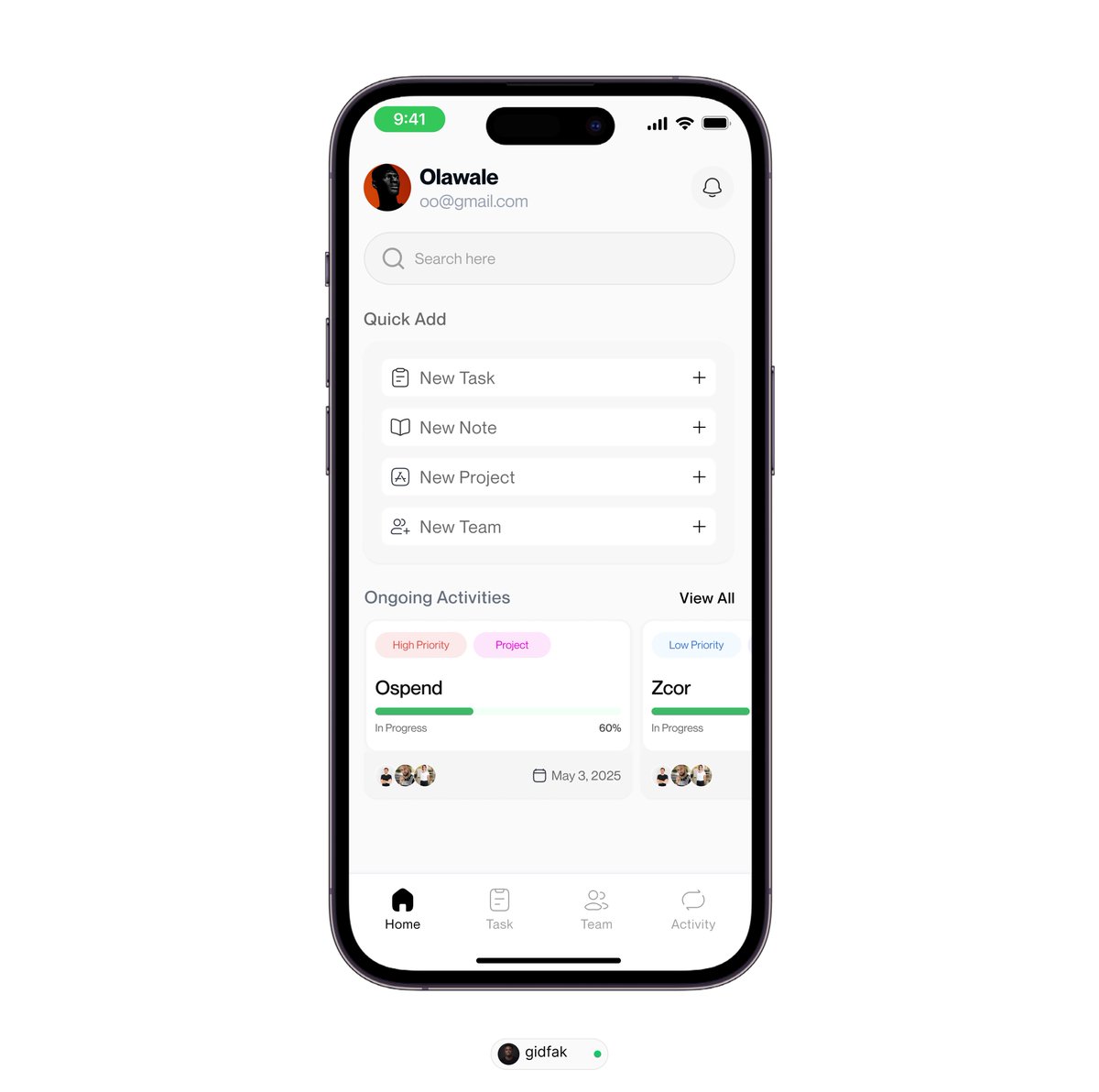 Good morning 
Task management UI ✨