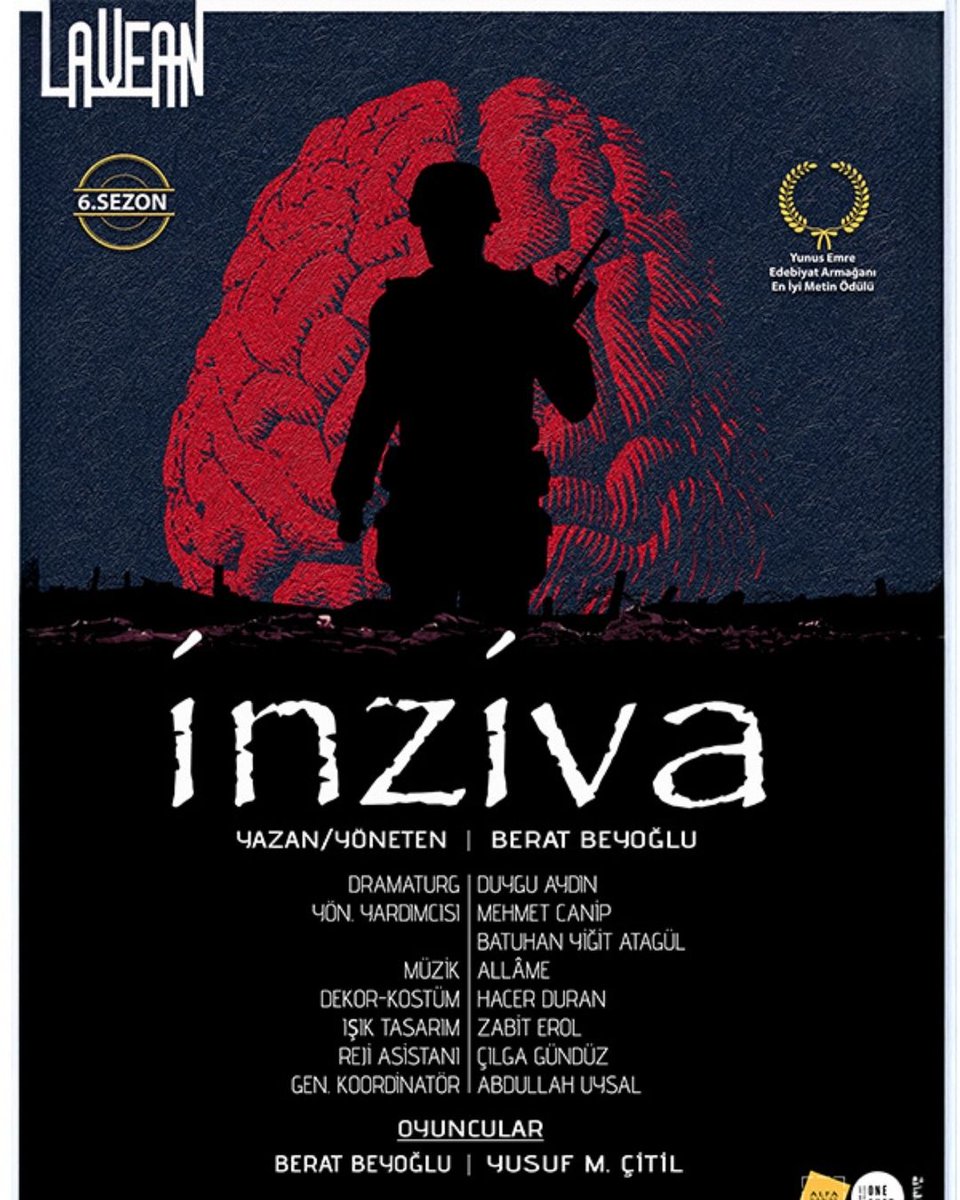 sahnedennet's tweet photo. 🎭 @laveansanat'ın "İnziva" oyunu, 25 Nisan Cumartesi günü @TiyatroKoop yararına Alan Kadıköy sahnesinde seyircileriyle buluşuyor.

https://t.co/zgCxXoXcjS https://t.co/tHdPBNiVTj