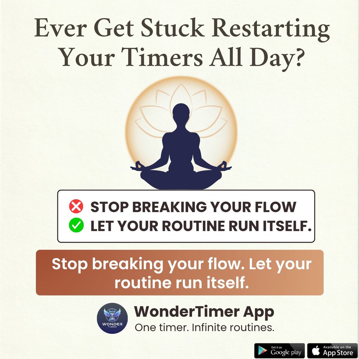 panalinks's tweet photo. One timer for your entire routine ⏱️

Workout sets, yoga poses, meditation stages, and machine steps all in one smooth flow.

Try WonderTimer 👇

Android: https://t.co/unmFMVNX5g

iOS: https://t.co/x4CZUp49Wh

#wondertimer #workouttimer #meditationapp #yogaflow #panalinks https://t.co/8B4n6Eh49U