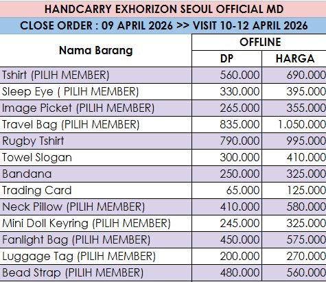 Cherriemal🍒OPEN JASTIP MD EXHORIZON SEOUL tweet media