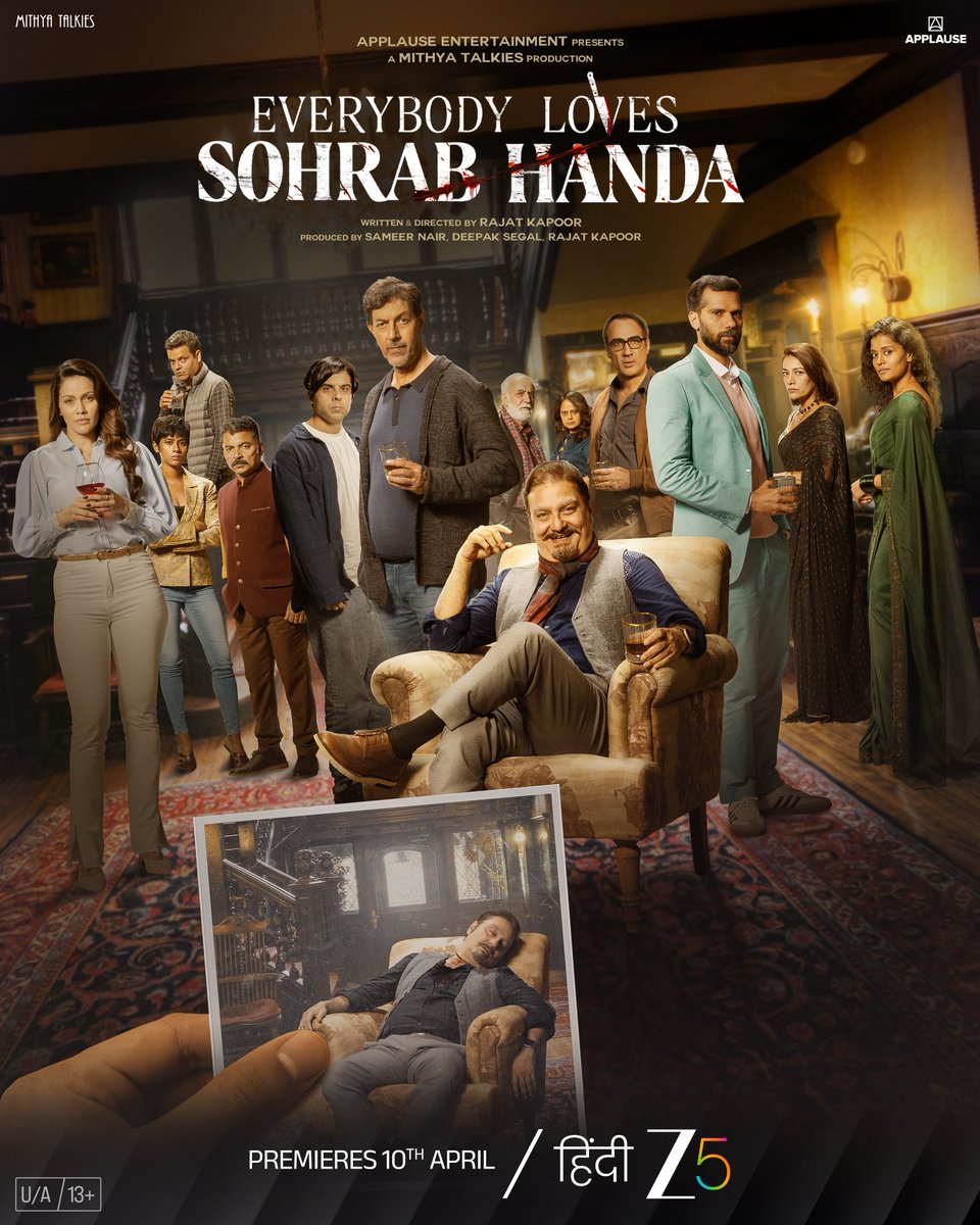 ZEE5India's tweet image. 15 Friends. 1 Party. 1 Mysterious Murder.
But the real question is - who wanted him dead?

Watch #EverybodyLovesSohrabHanda premieres 10th April, on #ZEE5

#EverybodyLovesSohrabHandaonZEE5

@ApplauseSocial @nairsameer @deepaksegal #MithyaTalkies #RajatKapoor @pathakvinay