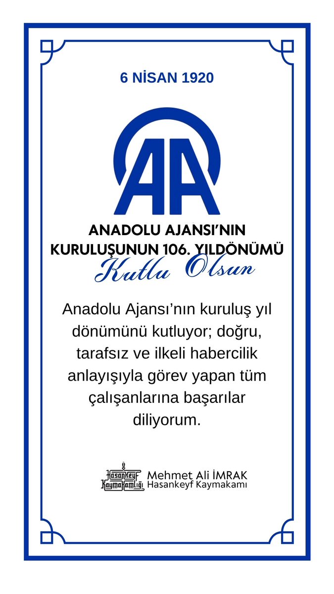 Hasankeyf Kaymakamlığı tweet media