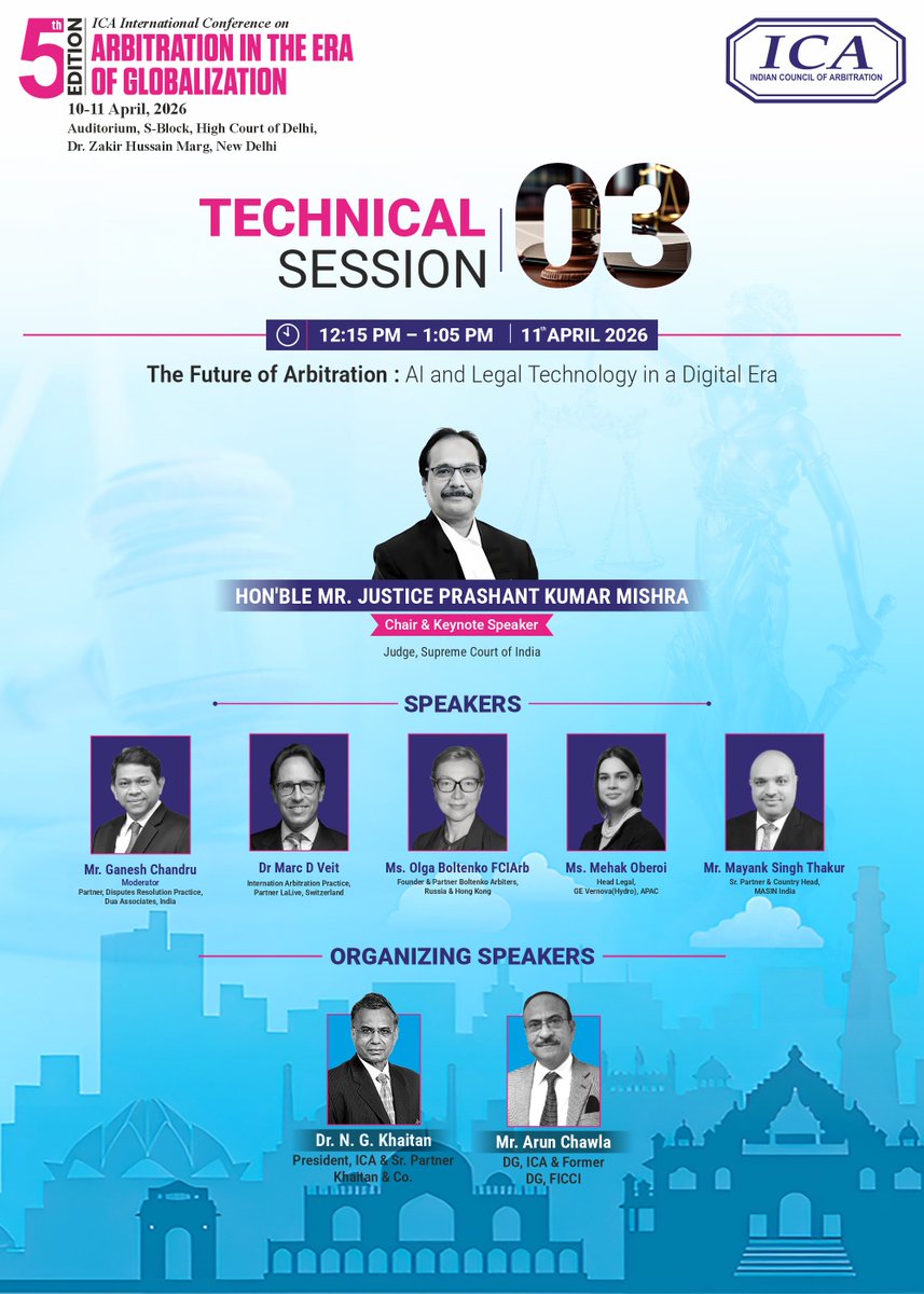 INDIAN COUNCIL OF ARBITRATION tweet media