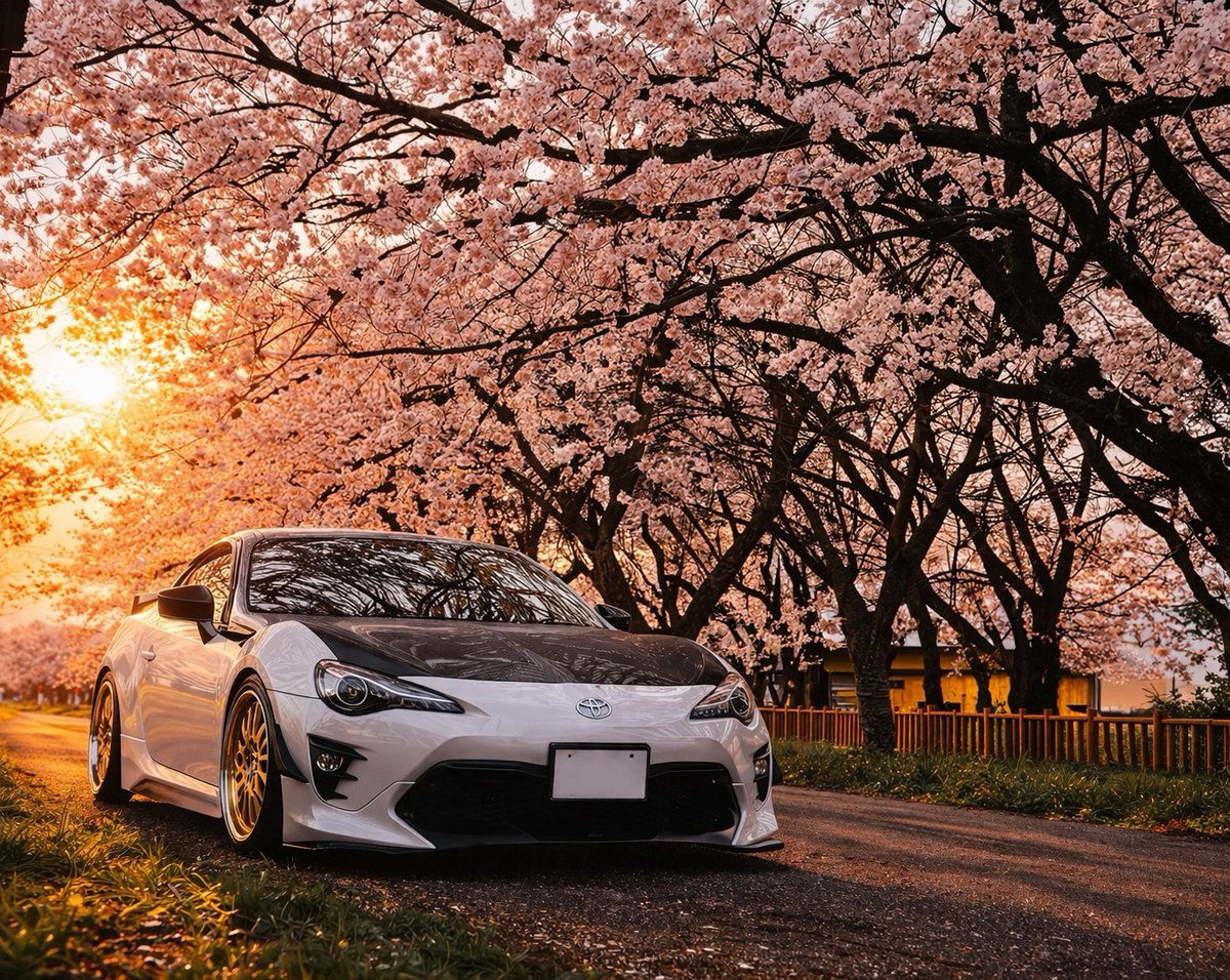 tky_jp55's tweet photo. 今日は桜見に行きました🌸
間に合って良かった！
#桜と愛車 https://t.co/t2OvPmSlzY