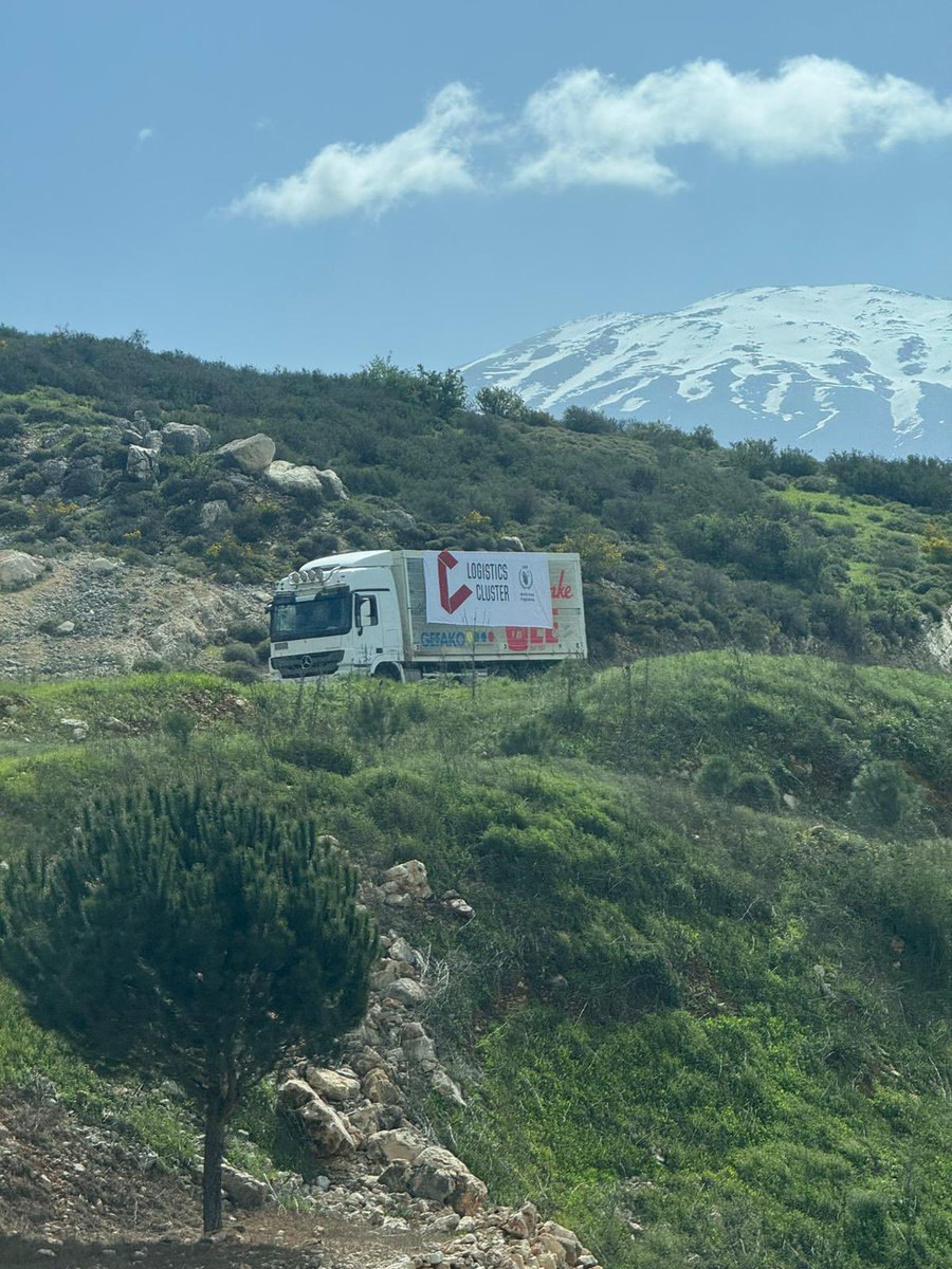 WFPLebanon's tweet photo. In Hasbaya, southern #Lebanon today. 

@WFP &amp; @logcluster cluster delivering food and other essential items to families affected by the escalating conflict. 

Assistance must reach people who need it wherever they are. https://t.co/tJljWAjLKI