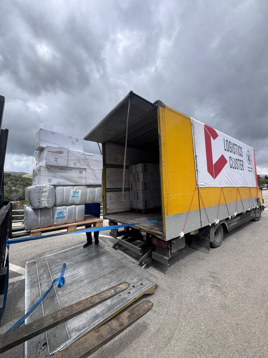 WFPLebanon's tweet photo. In Hasbaya, southern #Lebanon today. 

@WFP &amp; @logcluster cluster delivering food and other essential items to families affected by the escalating conflict. 

Assistance must reach people who need it wherever they are. https://t.co/tJljWAjLKI