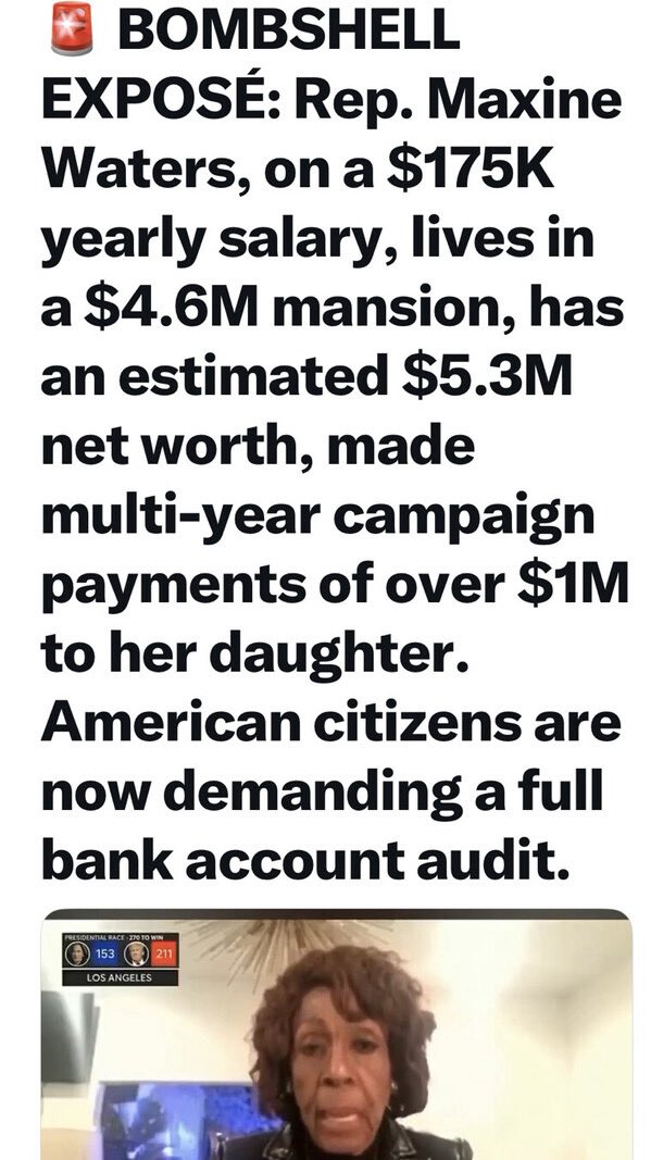 iammichelle777's tweet photo. Maxine ain’t the only member of Congress that’s got some ‘splainin to do. 🤦♀️🤷♀️ https://t.co/jsfbSeiHBV