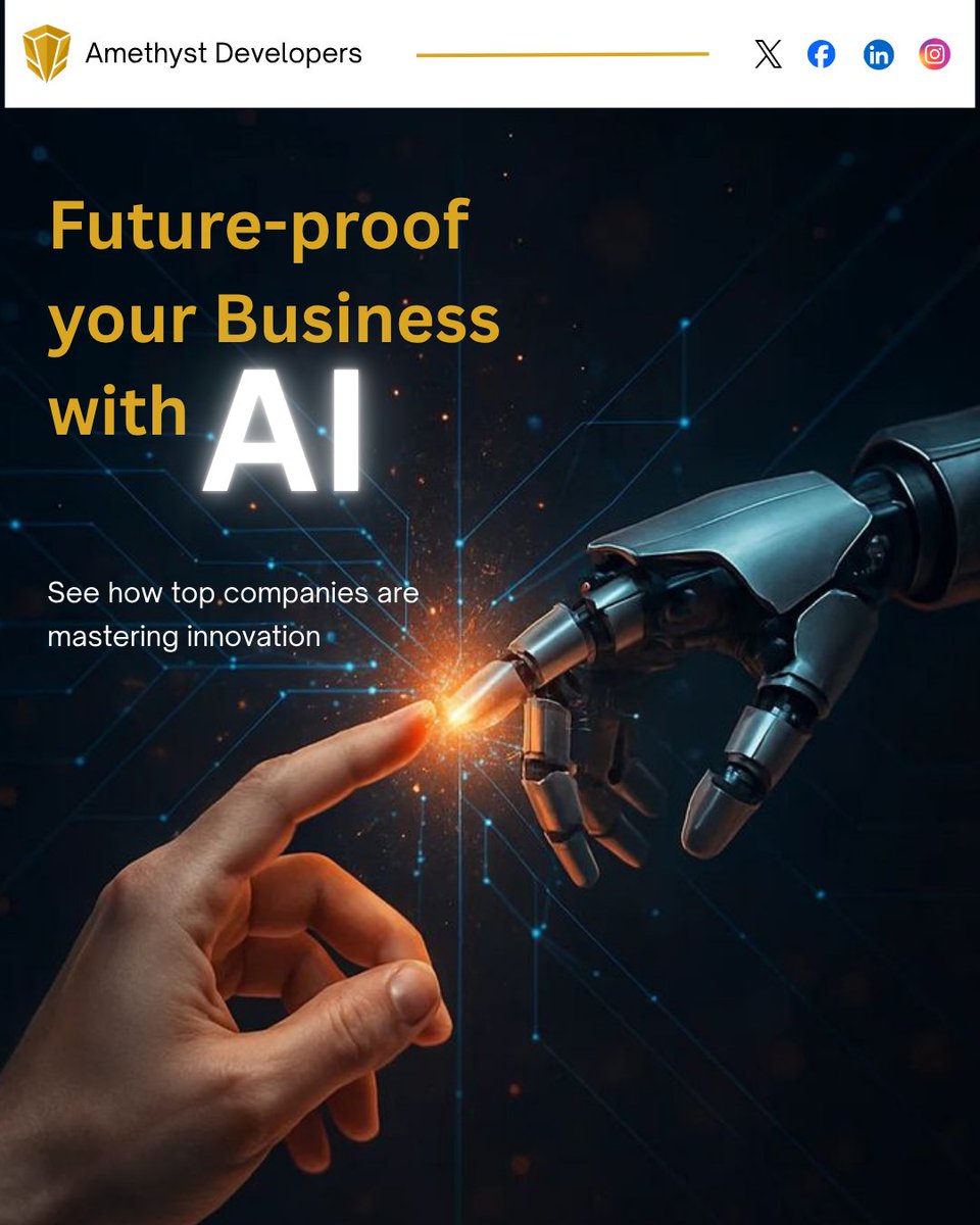 amethyst__devs's tweet photo. Future proof your business with AI.

Automate tasks.
Improve marketing.
Analyze data.
Increase productivity.
Stay ahead of competitors.

AI is not the future it’s the present.

#AI #Automation #BusinessGrowth #ArtificialIntelligence #DigitalTransformation https://t.co/2CqHd6oW41