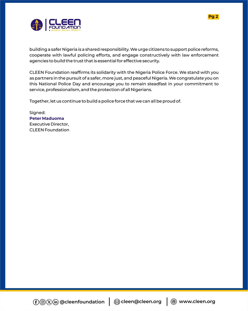 CLEEN Foundation tweet media