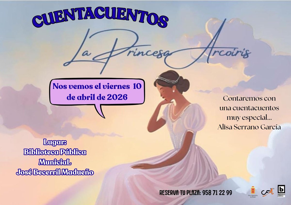 bibliobaza's tweet photo. Este viernes contaremos con una invitada muy especial:
#AlisaSerranoGarcía, una joven autora de tan solo 9 años  que ha escrito y publicado su propio libro.
Una oportunidad única para inspirar a nuestros pequeños lectores y descubrir que los sueños también se escriben. https://t.co/TT0UwJGlx8
