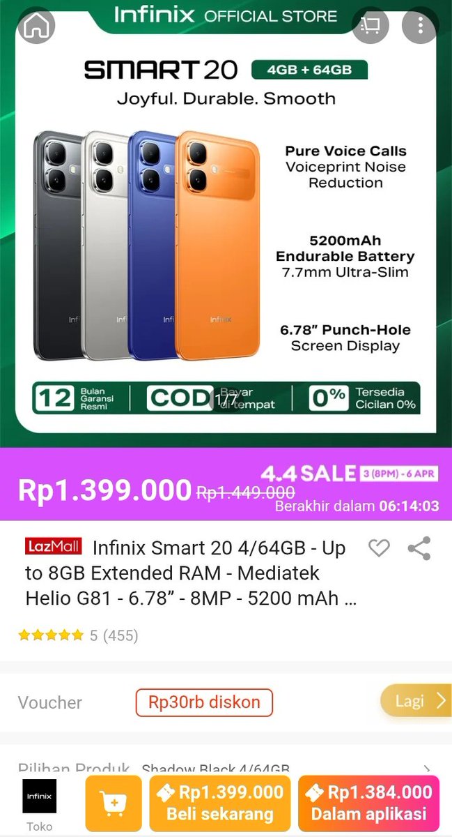Lollycat_Images's tweet photo. udah berhari-hari tapi tetep Masih Lazada44 Sale nya lanjut terus dongg, gokil emang, mana ada voucher bonus s.d 500rb lagi, apa buat beli hape baru ini aja ya? jadi murce nihh
https://t.co/wye4ZzWoac https://t.co/hvzRUzUji9
