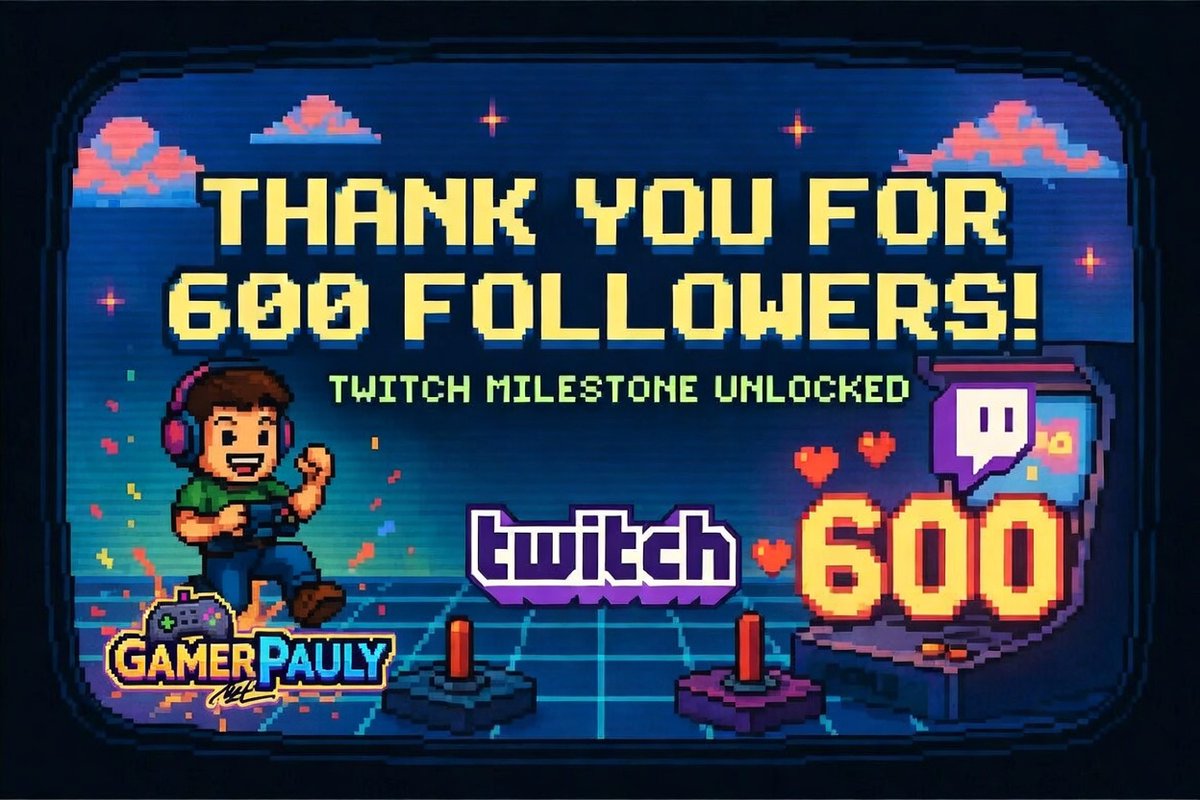 GamerPauly's tweet image. Thank you to all #Twitch Followers &amp;amp; Subs!

#twitchgamer #twitchclip #GamerPauly #ContentCreator #Milestone