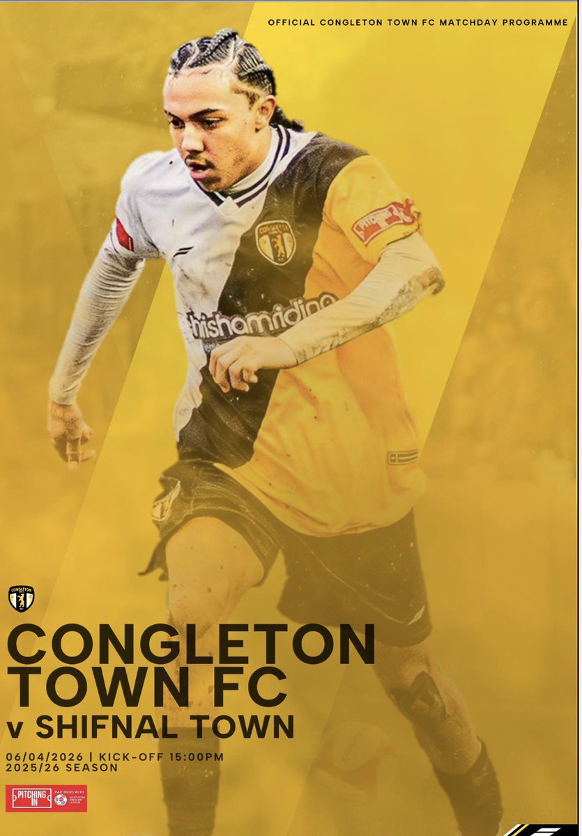 CongletonFC's tweet photo. 📖 Match Day Programme

Our free match day programme for today’s game is available to view and download on our website.

Link: 🔗 https://t.co/JnCz7IP0ma

COME ON YOU BEARS 🐻 https://t.co/ofjy2VRqbh