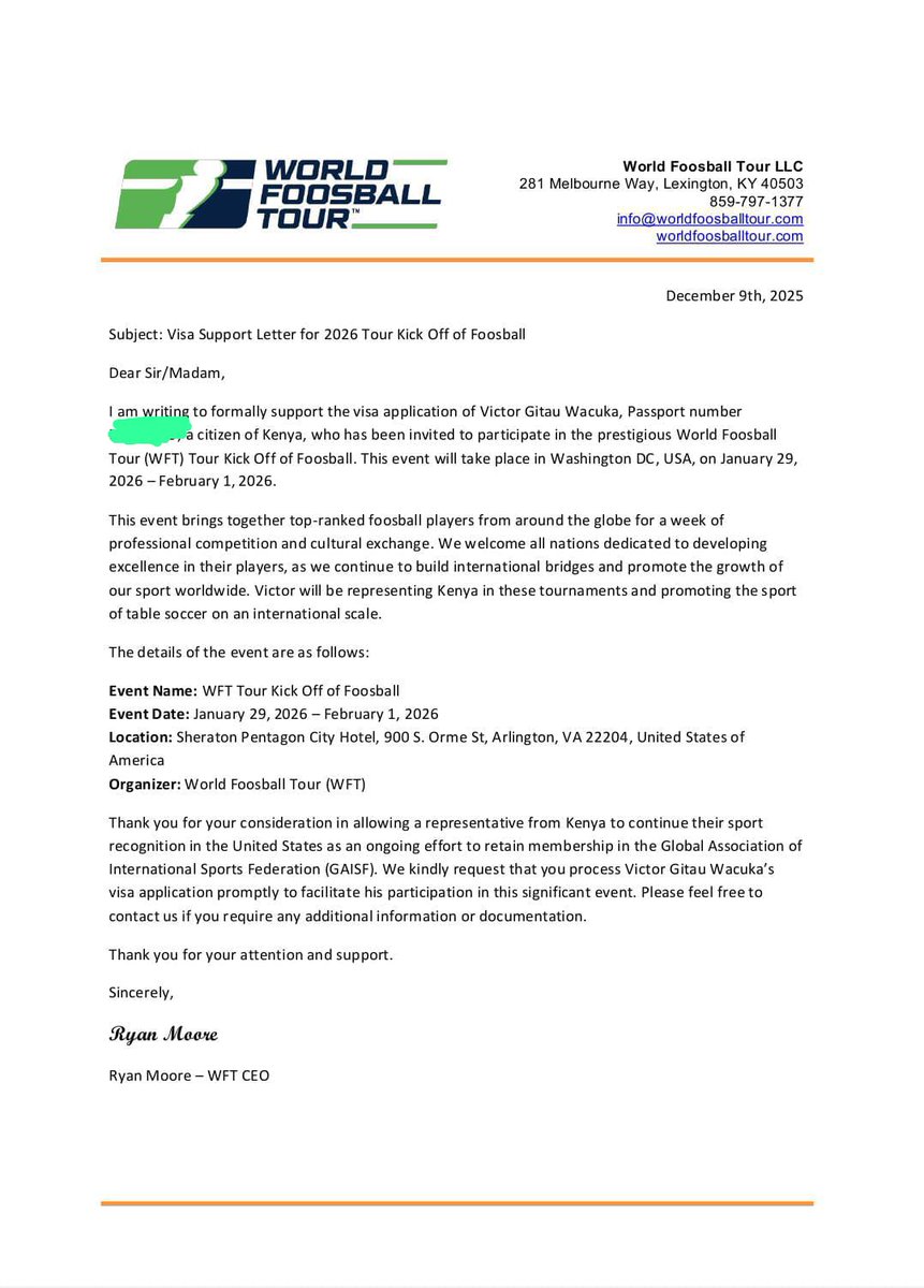 VictorGitau6's tweet photo. Placed on 9th February where my agent wrote several emails requesting for a better date because the event was on 29th January but on 9th January I received a declination letter from the department of sports where they gave a poor excuse of time.  I decided to lie low and accept. https://t.co/LCftLyFUeF