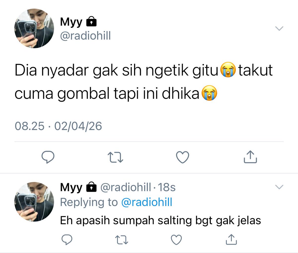 ketrupuk's tweet photo. 269. APASIH DHIKA https://t.co/LAQkCo8c2D