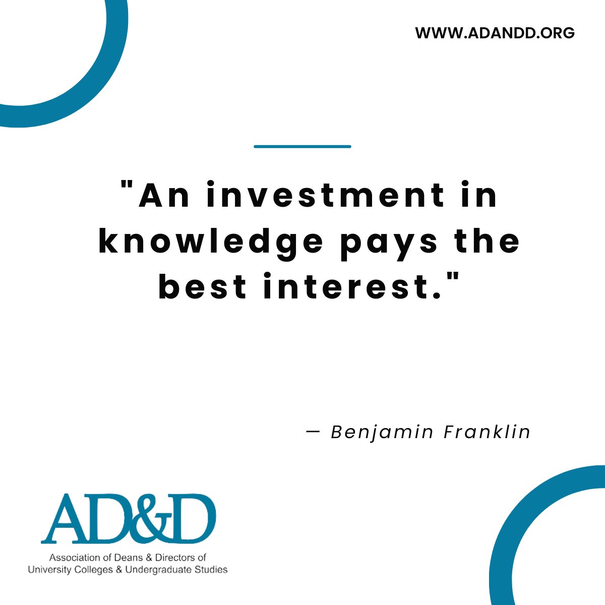 Investing in education yields long-term benefits for students and society as a whole. It’s our responsibility to advocate for resources that enhance the student experience. Let’s work together to make education accessible and valuable for all. bit.ly/49BbfYg  #ADandD
