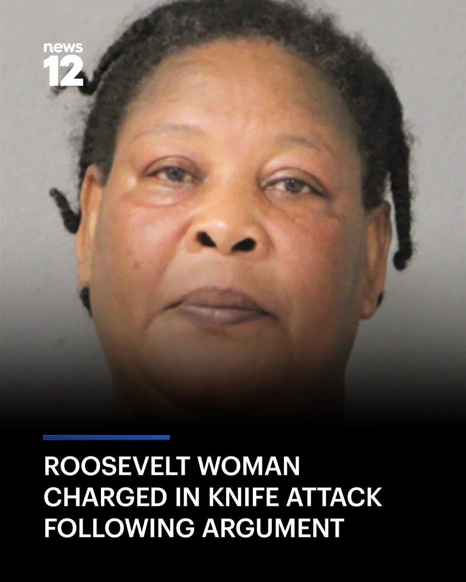 News12LI's tweet image. KNIFE ATTACK: She is charged with assault, criminal possession of a weapon and menacing after an argument turned into a knife attack that sent another woman to the hospital, police say. 

READ MORE: bit.ly/4tdh7Qx

 #News12LI #Roosevelt #Crime