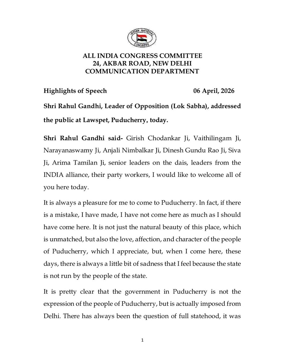 INC Sandesh tweet media