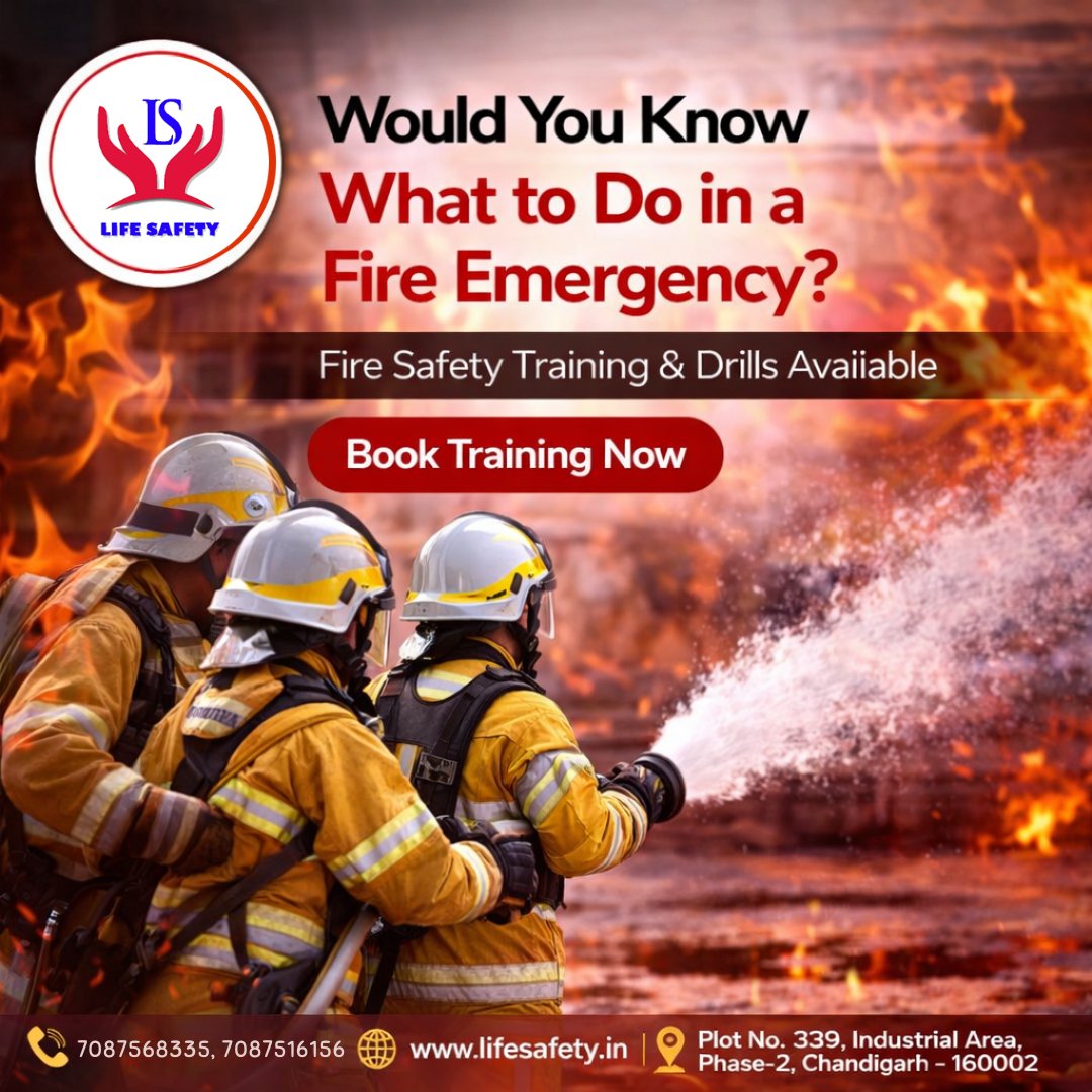 LifeSafety18's tweet photo. 🚒 Know what to do in a fire emergency?
Get trained. Stay prepared.
🌐 https://t.co/oQqBoswzYS
📍 Industrial Area, Chandigarh

#FireSafety #Training #StayPrepared https://t.co/vtIOFHXyKH